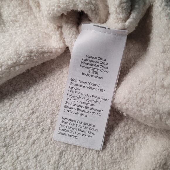 J Crew Sweater Womens Large XL Cream Long Front Pocket Cardigan BA055 - Picture 8 of 11